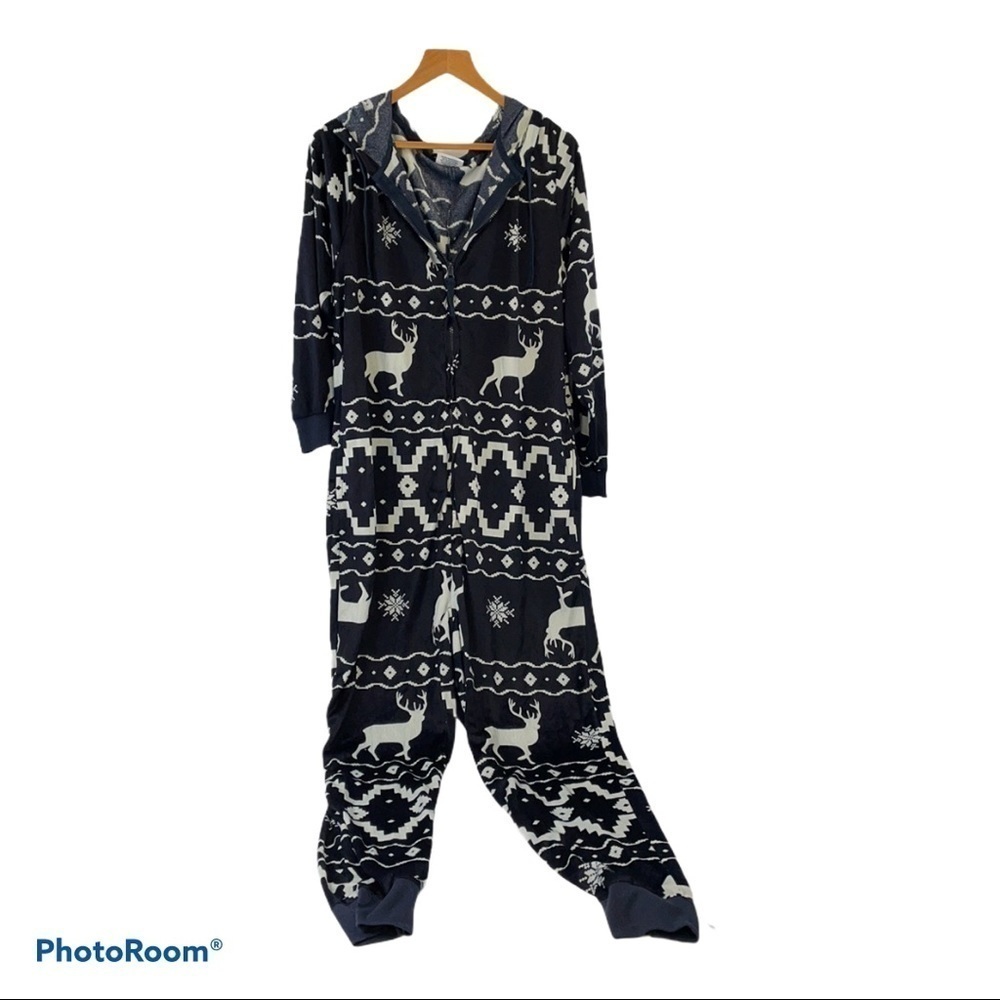 Pajamas one piece hooded jogger SZ S/M